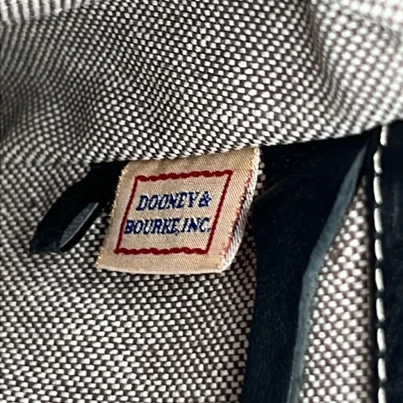 Dooney & Bourke Medium Black Florentine Vacchetta Leather East/West Satchel - Picture 10 of 16